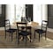 International Concepts 42 in. Dual Drop Leaf Table with 4  Ladder Back Dining Chairs - 5 Piece Dining Set K01-42DP-C46-2-4 - alternate 3